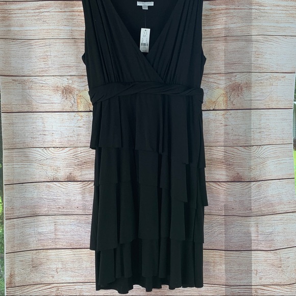 2/$20 or 3/$25 V Neck Tank Black Dress Sz LG NWT - Picture 4 of 5